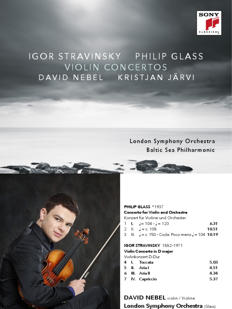 Igor Stravinsky Philip Glass Violin Concertos PDF Classical Music