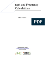 Wavelength and Frequency Calculations: Ck12 Science