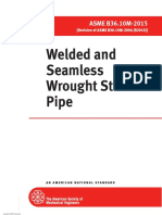 Welded and Seamless Wrought Steel Pipe: ASME B36.10M-2015