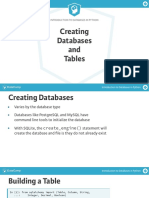 Introduction To Databases in Python: Creating Databases and Tables