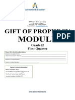 Gift of Prophecy Module 1st Grading Final