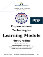 Learning Module - Empowerment Technologies