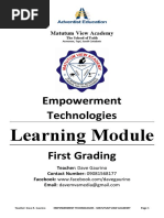 Learning Module - Empowerment Technologies