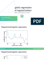 Logistic Regression and Regularization: Michael (Mike) Gelbart