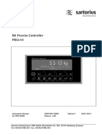Manual x4 Process Controller Sartorius PDF