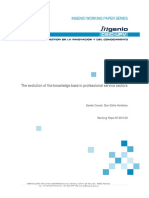 Ingenio Working Paper Series: The Evolution of The Knowledge Base in Professional Service Sectors