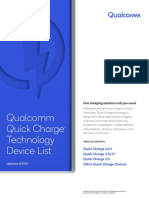 Quick Charge Device List