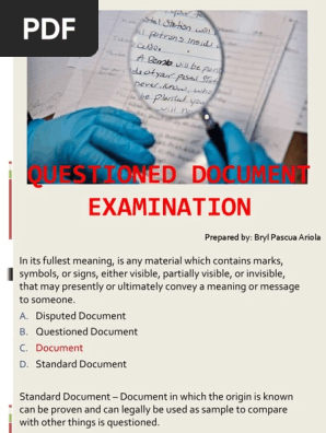 Questioned-Document-Examination