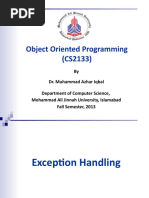 Object Oriented Programming (CS2133)