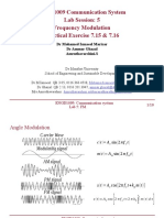 ENGD1009 Communication System Lab Session: 5 Frequency Modulation Practical Exercise 7.15 & 7.16