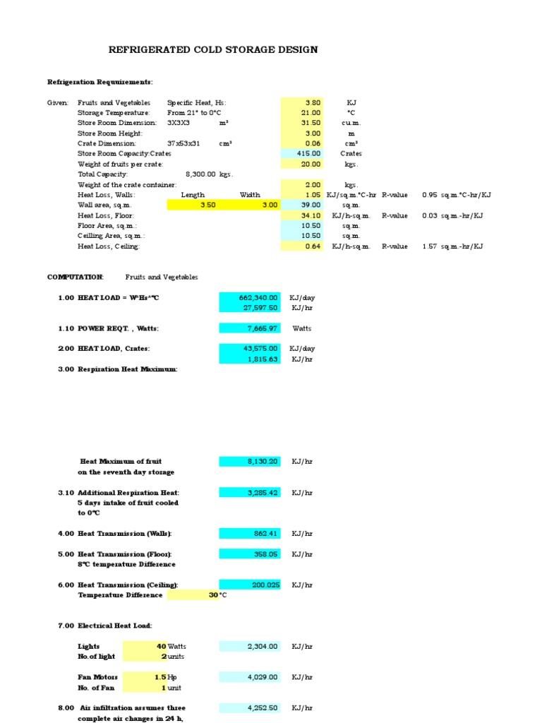 Refrigerated Cold Storage Design Guide | PDF | Business