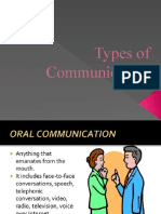 Types of Communication & Effective Listening Rules