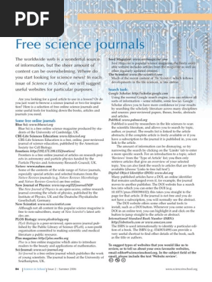 Free science journals