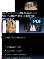 Globaliazation in Fashion Industry