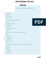 Understanding the Self: Key Concepts in Psychology and Anthropology