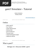 Gem5 Simulator - Tutorial: Indian Institute of Technology, Kharagpur High Performance Computer Architecture (CS60003)