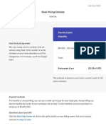 Slack Pricing Estimate: Standard Plan Monthly
