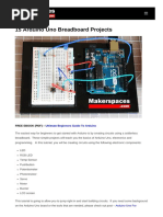 15 Arduino Uno Breadboard Projects PDF