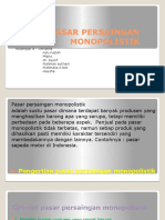 Pasar Persaingan Monopolistik