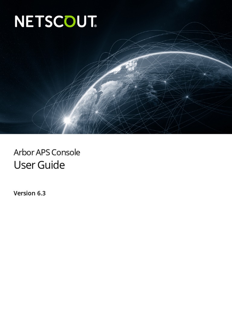 NETSCOUT Arbor APSConsole 6.3 User Guide PDF PDF Command Line