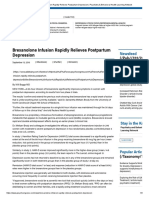 Brexanolone Infusion Rapidly Relieves Postpartum Depression - Psychiatry & Behavioral Health Learning Network