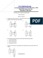2 Contoh Soal Latihan Matematika Relasi Dan Fungsi Kelas 8 SMP PDF