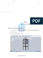 BAB IV HASIL DAN ANALISA. 4.1 Hasil Perancangan Desain Dan Alat. Hasil Desain Dan Perancangan Alat Pemadat Sampah Plastik Dapat Dilihat Pada PDF