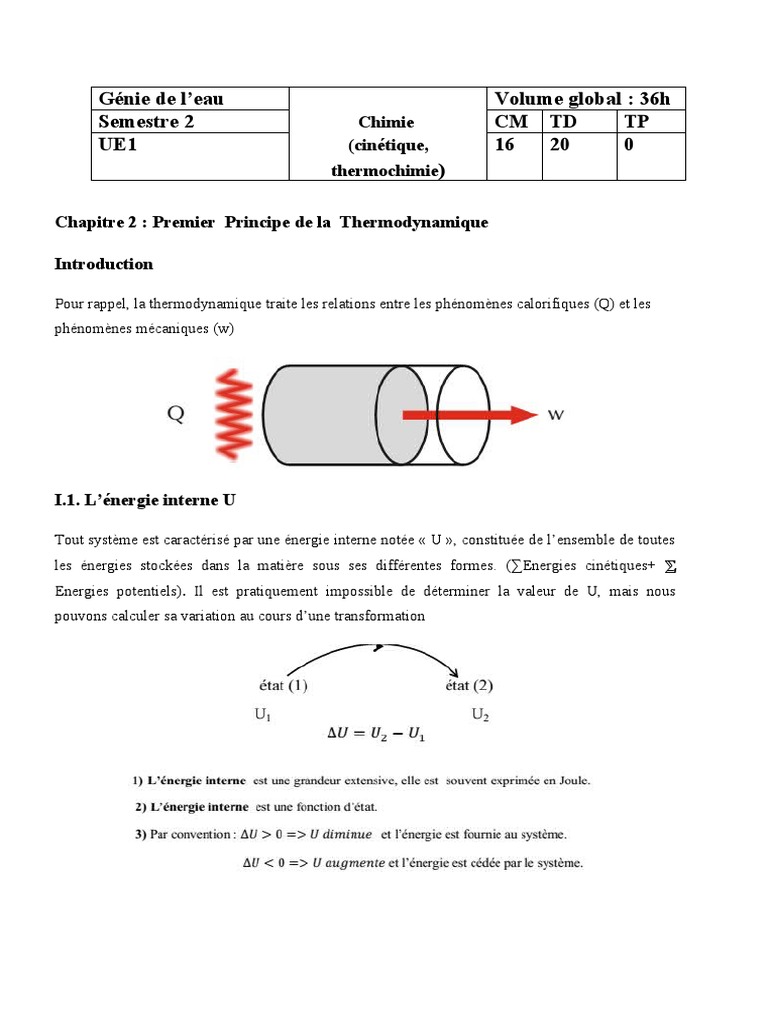 Calculs en thermodynamique fondamentale | PDF | Enthalpie | Thermodynamique