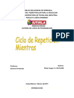 Ciclo de Repeticion Mientras