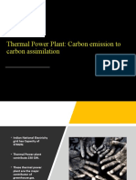 Thermal Power Plant: Carbon Emission To Carbon Assimilation