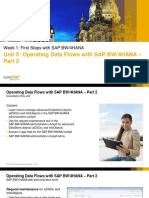 Unit 5: Operating Data Flows With SAP BW/4HANA