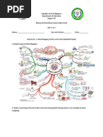 Activity Sheet in Earth and Life Science