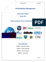 Sales and Distribution Management: Final Project Report Group 16 B