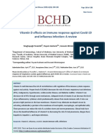 Vitamin D Effects On Immune Response Against Covid 19