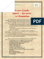 Guide Santé- Sécurité et Ramadan 2018