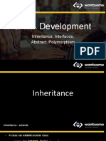 JAVA Development: Inheritance, Interfaces, Abstract, Polymorphism