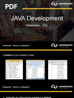 JAVA Development: Databases - SQL