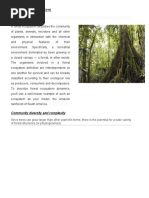 Forest Ecosystem: Community Diversity and Complexity