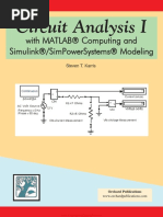 Circuit Analysis I With Matlab Computing and Simulink Simpower Systems Modeling by Steven T. Karris PDF