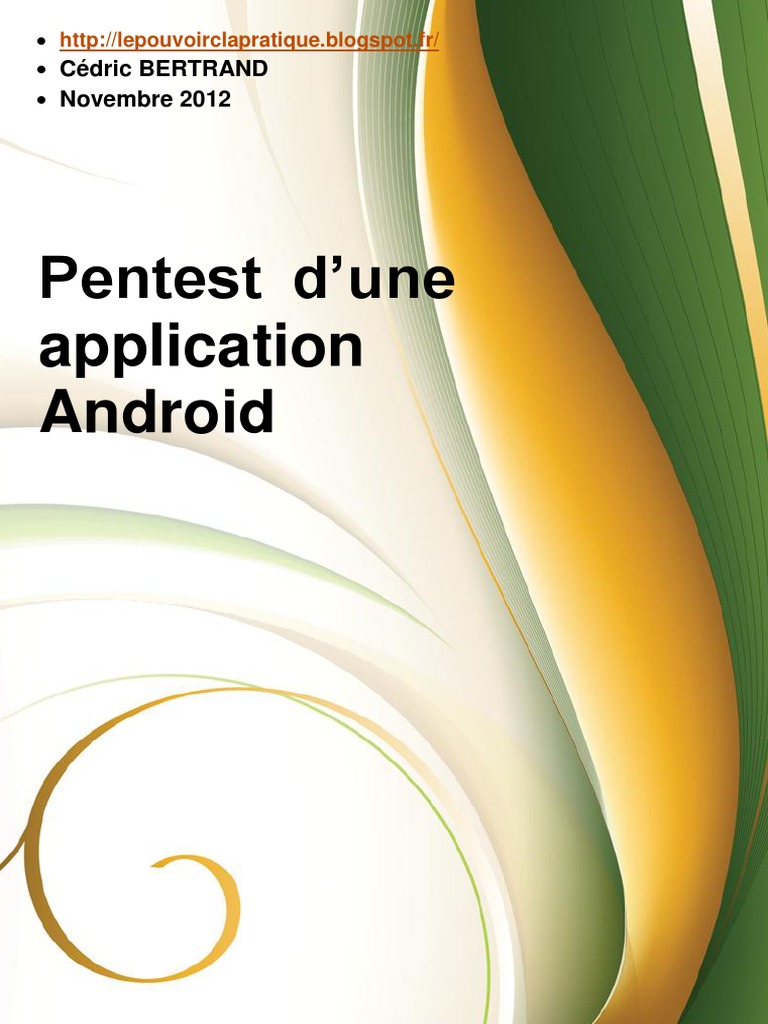 Pentest d'Applications Android | PDF | Android (Système d'exploitation ...