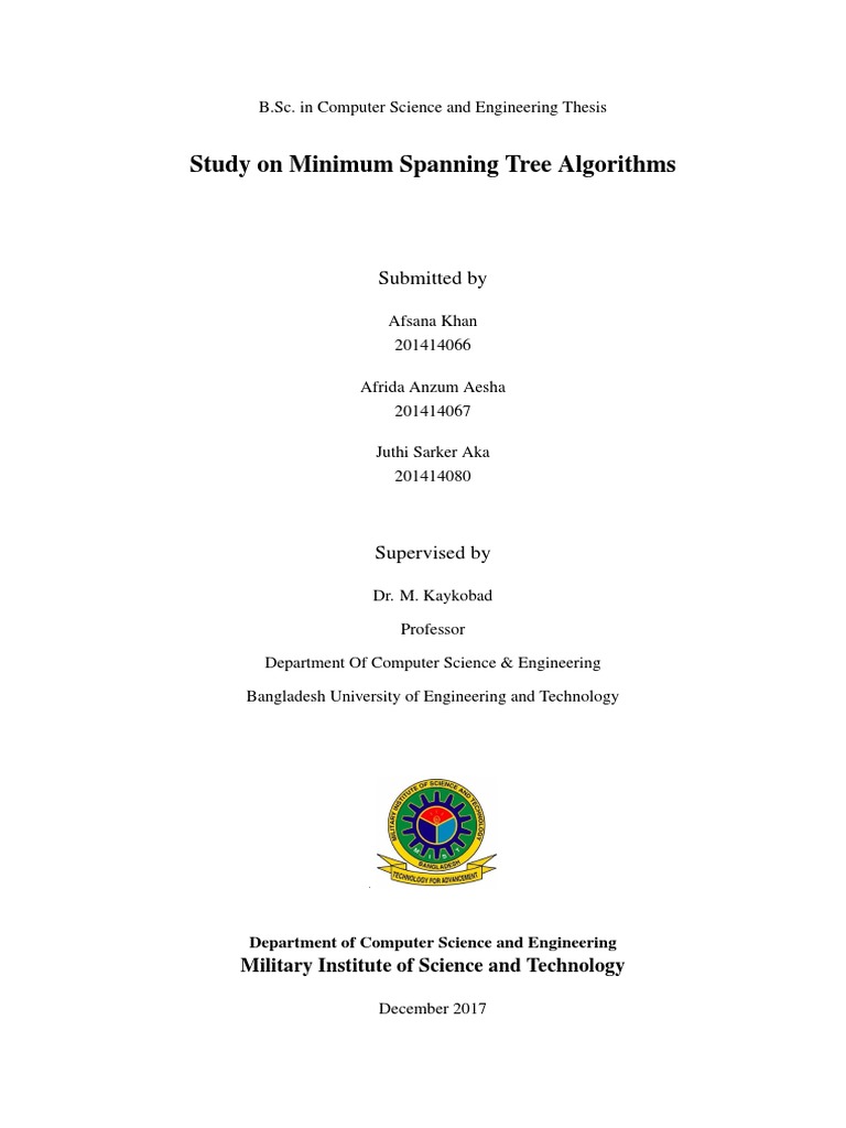 MST Algorithms for CS Students | PDF | Vertex (Graph Theory) | Graph Theory