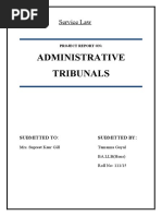 Administrative Tribunals: Service Law