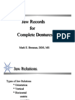 Complete Denture Records