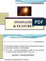 Innovation & features requirements