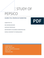 A Case Study of Pepsico PDF
