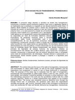 O Uso Dos Banheiros Sociais Pelos Transgêneros, Transexuais e Travestis