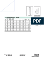 T-1 Subminiature Lamps: Telephone: 781-935-4442 Fax: 781-938-5867 Engineering Catalog 169