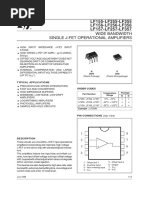 Wide Bandwidth Single J-Fet Operational Amplifiers: LF155-LF255-LF355 LF156-LF256-LF356 LF157-LF257-LF357