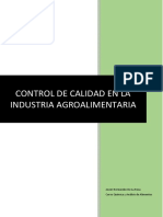 Control de Calidad en La Industria Agroalimentaria - Javier Hernandez de La Rosa