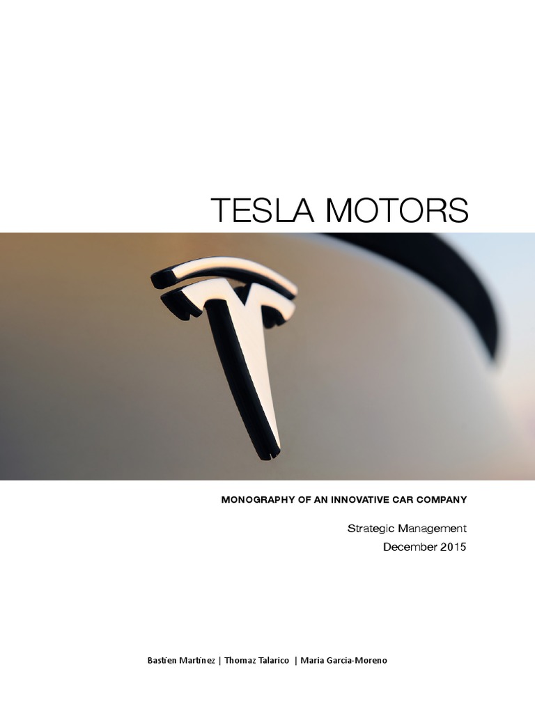 Tesla Motors: Strategic Management Insights | PDF | Electric Vehicle ...